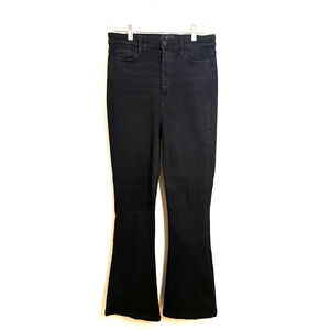 7 For All Mankind No Filter Denim Ultra High Rise Skinny Boot Jean Black Size 30